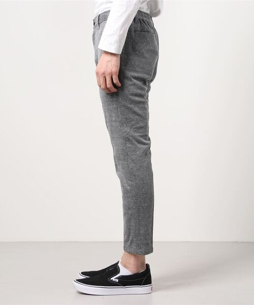 HIGH STREET(ハイストリート)の「HIGH STREET∴麻ナイロンジャージイージーパンツ(スラックス・メンズ・グレー/ネイビー・LL/MEDIUM/LARGE/SMALL)」の4枚目の写真