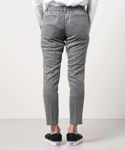 HIGH STREET(ハイストリート)の「HIGH STREET∴麻ナイロンジャージイージーパンツ(スラックス・メンズ・グレー/ネイビー・LL/MEDIUM/LARGE/SMALL)」の3枚目の写真