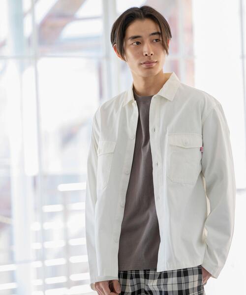 coen(コーエン)の「【WEB限定カラー】USAコットンシェフシャツ"CHEF SHIRTS"(セットアップ対応)#(シャツ/ブラウス・メンズ・ブラウン/ベージュ/ネイビー/オリーブ/ライトグレー/ブラック/オフホワイト・SMALL/MEDIUM/X-LARGE/LARGE)」の8枚目の写真