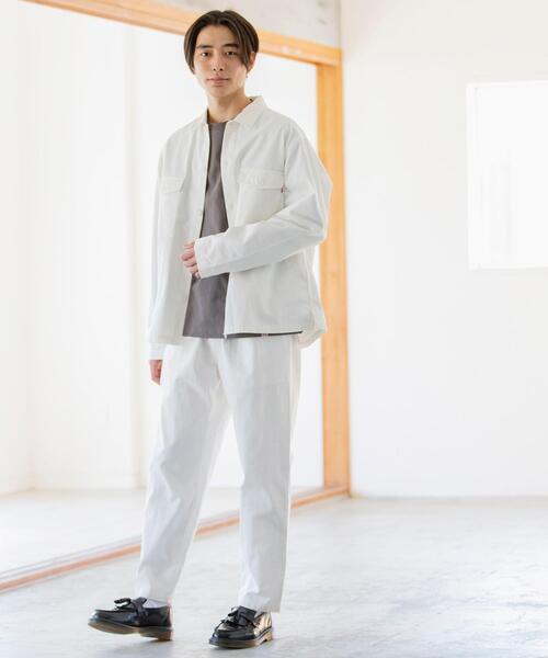 coen(コーエン)の「【WEB限定カラー】USAコットンシェフシャツ"CHEF SHIRTS"(セットアップ対応)#(シャツ/ブラウス・メンズ・ブラウン/ベージュ/ネイビー/オリーブ/ライトグレー/ブラック/オフホワイト・SMALL/MEDIUM/X-LARGE/LARGE)」の10枚目の写真