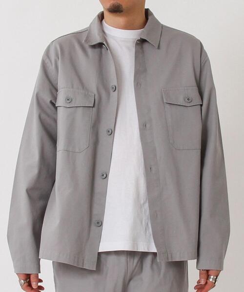 coen(コーエン)の「【WEB限定カラー】USAコットンシェフシャツ"CHEF SHIRTS"(セットアップ対応)#(シャツ/ブラウス・メンズ・ブラウン/ベージュ/ネイビー/オリーブ/ライトグレー/ブラック/オフホワイト・SMALL/MEDIUM/X-LARGE/LARGE)」の19枚目の写真