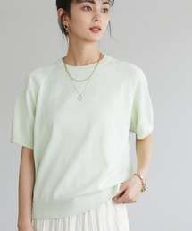 CRAFT STANDARD BOUTIQUE | ラグラン5分袖ニットプルオーバー　＊◇(ニット/セーター)
