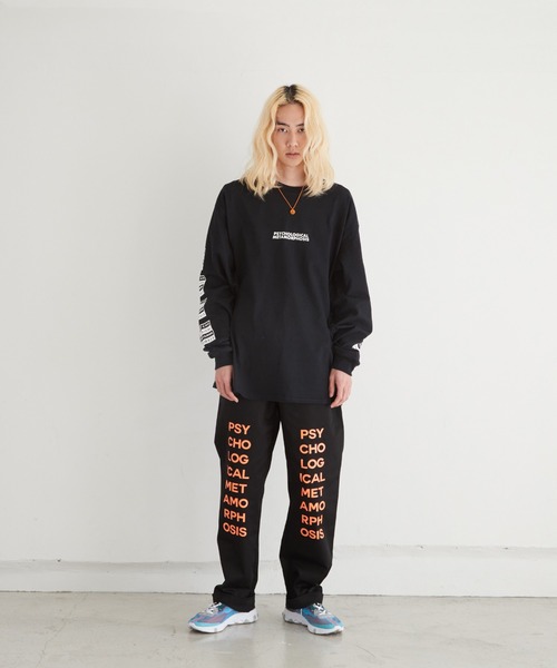 PSYCHOLOGICAL METAMORPHOSIS(サイコロジカルメタモーフォーセス)の「BOX LOGO LS TEE(Tシャツ/カットソー・メンズ・グリーン/ブラック/パープル・XXL/M/L/XL)」の12枚目の写真