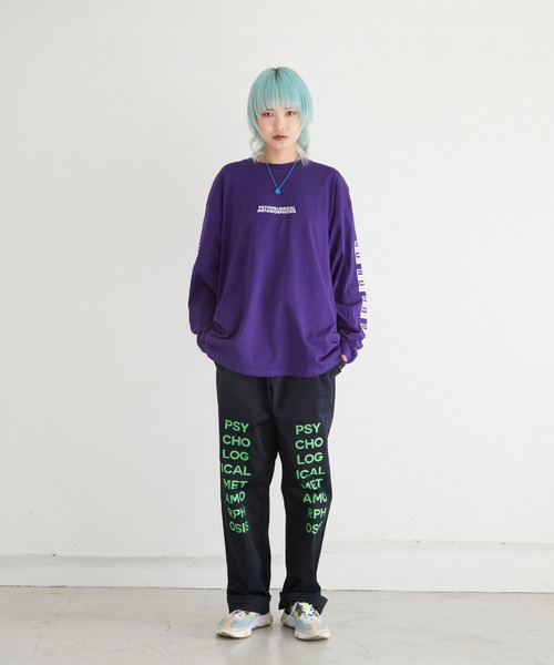 PSYCHOLOGICAL METAMORPHOSIS(サイコロジカルメタモーフォーセス)の「BOX LOGO LS TEE(Tシャツ/カットソー・メンズ・グリーン/ブラック/パープル・XXL/M/L/XL)」の10枚目の写真