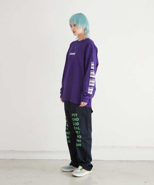 PSYCHOLOGICAL METAMORPHOSIS(サイコロジカルメタモーフォーセス)の「BOX LOGO LS TEE(Tシャツ/カットソー・メンズ・グリーン/ブラック/パープル・XXL/M/L/XL)」の15枚目の写真
