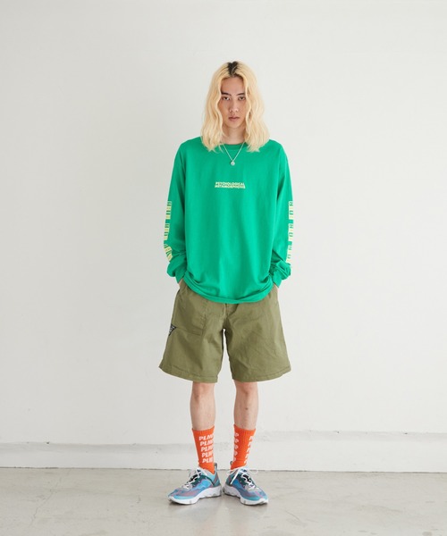 PSYCHOLOGICAL METAMORPHOSIS(サイコロジカルメタモーフォーセス)の「BOX LOGO LS TEE(Tシャツ/カットソー・メンズ・グリーン/ブラック/パープル・XXL/M/L/XL)」の8枚目の写真
