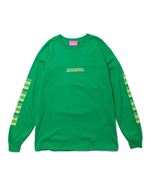 PSYCHOLOGICAL METAMORPHOSIS(サイコロジカルメタモーフォーセス)の「BOX LOGO LS TEE(Tシャツ/カットソー・メンズ・グリーン/ブラック/パープル・XXL/M/L/XL)」の9枚目の写真