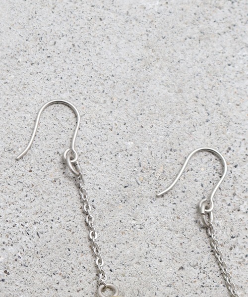 bulle de savon（ビュルデサボン）の「樹脂/貝のつぶつぶマーブルピアス（ピアス（両耳用）・レディース・ピンク/イエロー・FREE）」の8枚目の写真