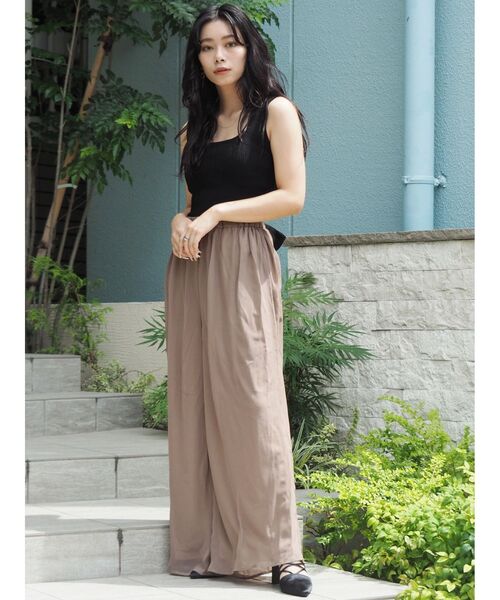 EVRIS（エヴリス）の「バックリボンリブニット（タンクトップ・レディース・ホワイト/ブルー/ブラック/ピンク・FREE）」の7枚目の写真