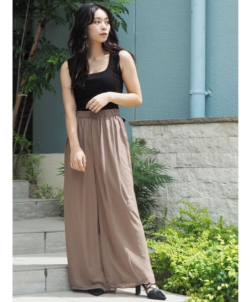 EVRIS（エヴリス）の「バックリボンリブニット（タンクトップ・レディース・ホワイト/ブルー/ブラック/ピンク・FREE）」の12枚目の写真