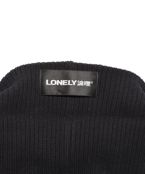 LONELY/論理（ロンリー）の「LONELY(論理)/ロンリー LONELY BEANIE ニットキャップ ニット帽 ビーニーキャップ（ニットキャップ/ビーニー・メンズ・グレー/ブラック/バーガンディー・ONE SIZE）」の8枚目の写真