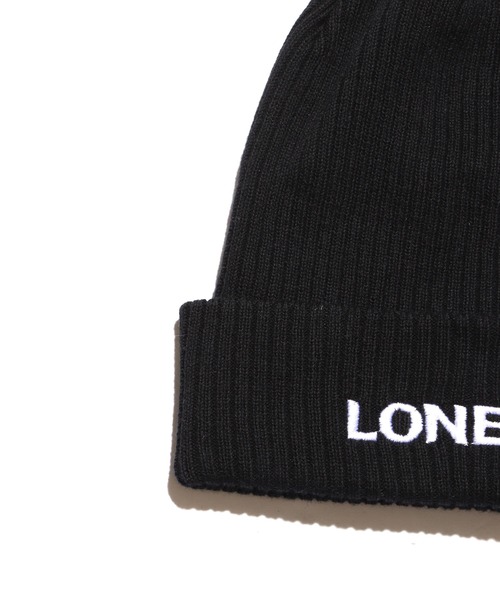 LONELY/論理（ロンリー）の「LONELY(論理)/ロンリー LONELY BEANIE ニットキャップ ニット帽 ビーニーキャップ（ニットキャップ/ビーニー・メンズ・グレー/ブラック/バーガンディー・ONE SIZE）」の6枚目の写真