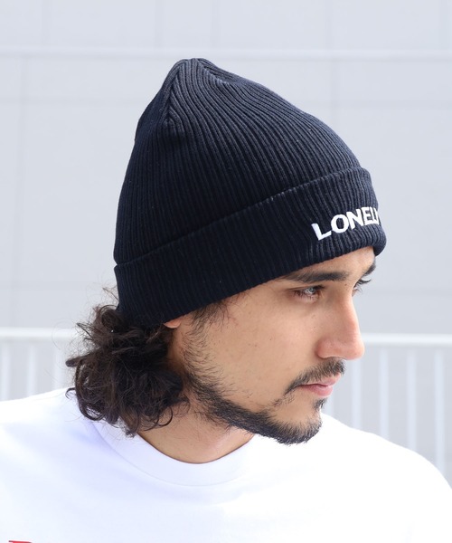 LONELY/論理（ロンリー）の「LONELY(論理)/ロンリー LONELY BEANIE ニットキャップ ニット帽 ビーニーキャップ（ニットキャップ/ビーニー・メンズ・グレー/ブラック/バーガンディー・ONE SIZE）」の11枚目の写真