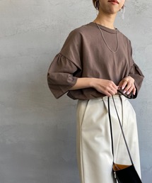 Healthknit | [HEALTHKNIT/ヘルスニット] アメリカンジャージー ギャザースリーブワイドTシャツ(Tシャツ/カットソー)