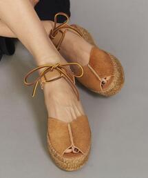 Lepidos | <NAGUISA>レザーオープンエスパドリーユ(サンダル)