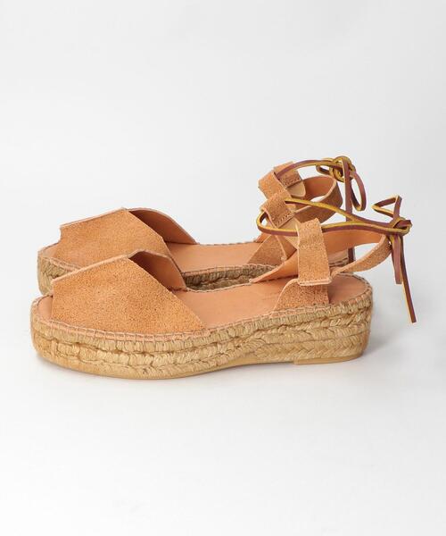 Lepidos（レピドス）の「＜NAGUISA＞レザーオープンエスパドリーユ（サンダル・レディース・ベージュ・38/36/37）」の6枚目の写真