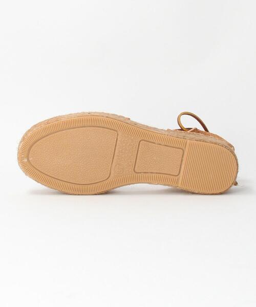 Lepidos（レピドス）の「＜NAGUISA＞レザーオープンエスパドリーユ（サンダル・レディース・ベージュ・38/36/37）」の5枚目の写真