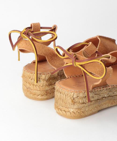Lepidos（レピドス）の「＜NAGUISA＞レザーオープンエスパドリーユ（サンダル・レディース・ベージュ・38/36/37）」の3枚目の写真