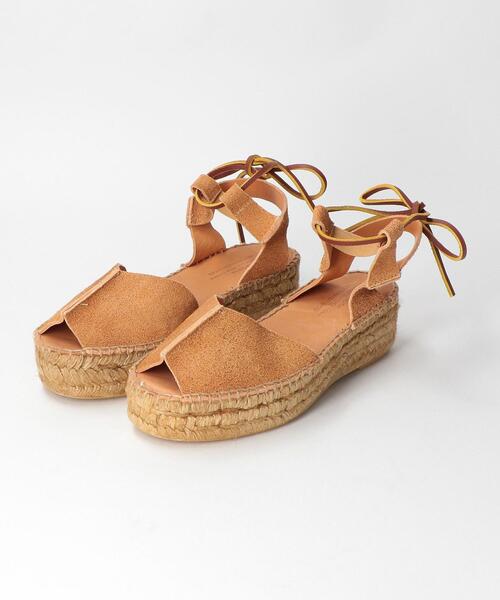Lepidos（レピドス）の「＜NAGUISA＞レザーオープンエスパドリーユ（サンダル・レディース・ベージュ・38/36/37）」の7枚目の写真
