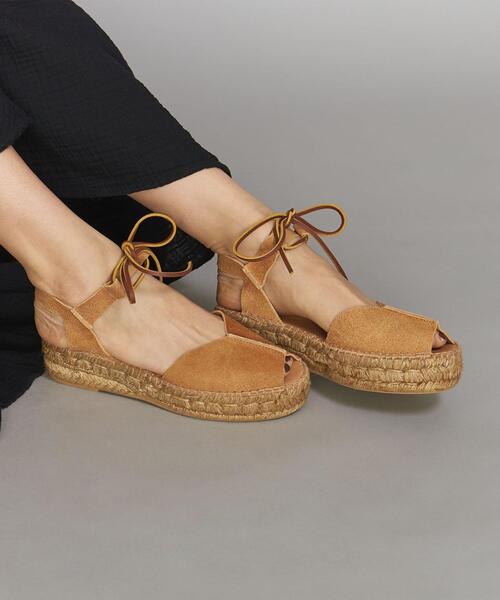 Lepidos（レピドス）の「＜NAGUISA＞レザーオープンエスパドリーユ（サンダル・レディース・ベージュ・38/36/37）」の8枚目の写真