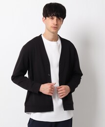 ◆エアロノットインレイ Vネックカーディガン