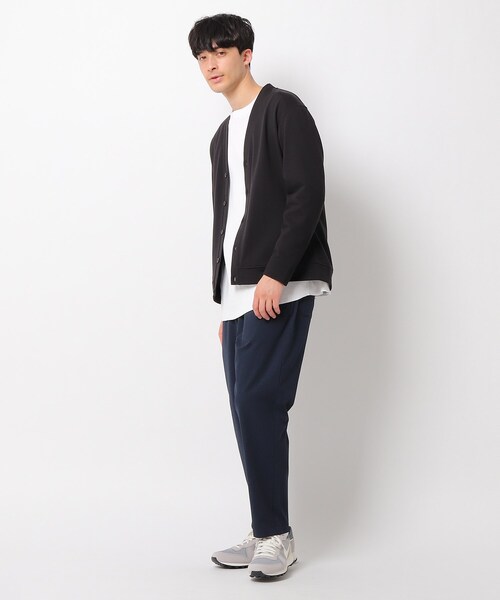 OPAQUE.CLIP(オペークドットクリップ)の「◆エアロノットインレイ Vネックカーディガン(カーディガン/ボレロ・メンズ・アイボリー/ブラック/ベージュ・03/02)」の13枚目の写真