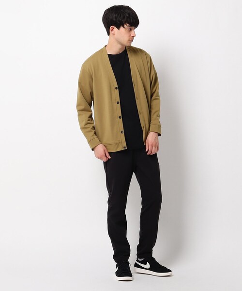 OPAQUE.CLIP(オペークドットクリップ)の「◆エアロノットインレイ Vネックカーディガン(カーディガン/ボレロ・メンズ・アイボリー/ブラック/ベージュ・03/02)」の17枚目の写真