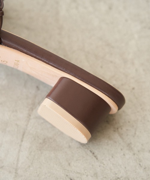 ROPE' PICNIC（ロペピクニック）の「ハンドメッシュラウンドヒールミュール（サンダル・レディース・ブラック/ダークブラウン/シルバー・23.0cm/23.5cm/24.0cm/24.5cm）」の7枚目の写真