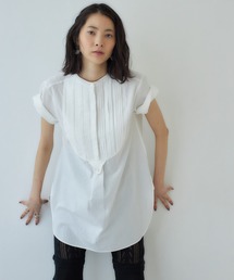 サイド開きチュニックトップス