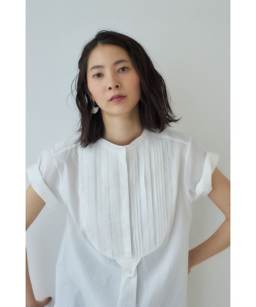 CASA FLINE（カーサフライン）の「サイド開きチュニックトップス（シャツ/ブラウス・レディース・ホワイト・FREE）」の7枚目の写真