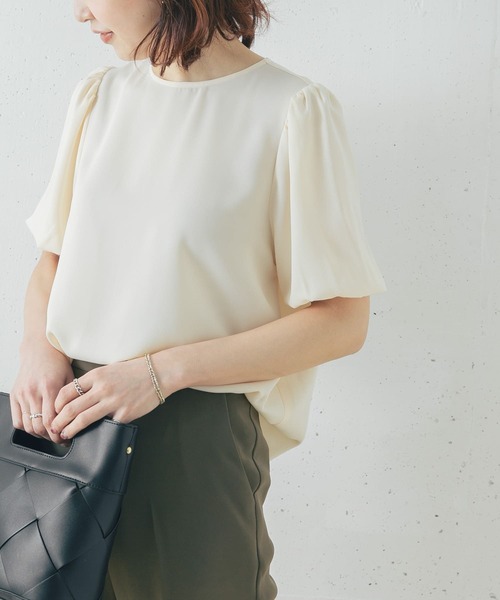 URBAN RESEARCH ROSSO - 【新品タグ付き】ウォッシャブルパフスリーブブラウス URBAN RESEARCH ROSSO（アーバンリサーチロッソ）の「【WEB限定