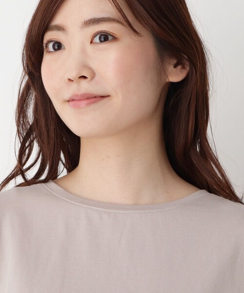 pink adobe（ピンクアドベ）の「◆【M～LL】バックシフォンプリーツプルオーバー（Tシャツ/カットソー・レディース・ライトグレー/ブラック/グリーン/アイボリー・40/38/42）」の6枚目の写真