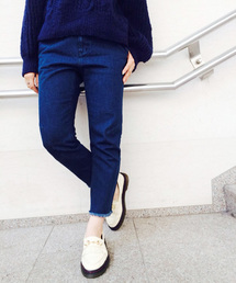 Kastane | 【Kastane】断ち切りデニムパンツ(デニムパンツ)