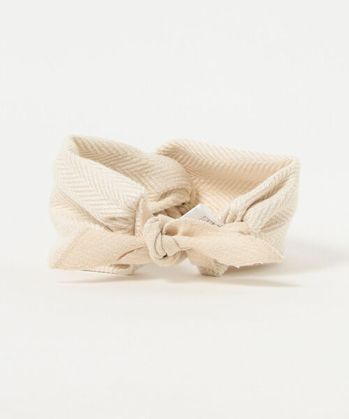 B:MING by BEAMS（ビーミングバイビームス）の「VLANK / ヘリンボーン ヘアバンド（ヘアバンド・レディース・ブラウン/ホワイト系その他5/ミント・ONE SIZE）」の4枚目の写真