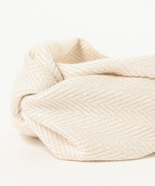 B:MING by BEAMS（ビーミングバイビームス）の「VLANK / ヘリンボーン ヘアバンド（ヘアバンド・レディース・ブラウン/ホワイト系その他5/ミント・ONE SIZE）」の5枚目の写真