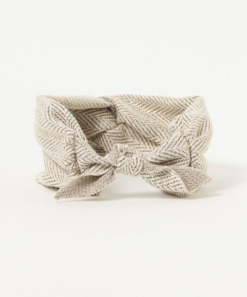 B:MING by BEAMS（ビーミングバイビームス）の「VLANK / ヘリンボーン ヘアバンド（ヘアバンド・レディース・ブラウン/ホワイト系その他5/ミント・ONE SIZE）」の7枚目の写真