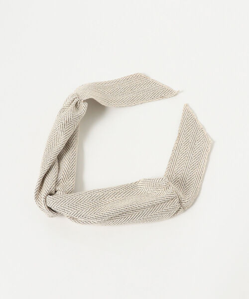 B:MING by BEAMS（ビーミングバイビームス）の「VLANK / ヘリンボーン ヘアバンド（ヘアバンド・レディース・ブラウン/ホワイト系その他5/ミント・ONE SIZE）」の9枚目の写真