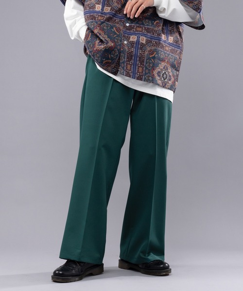 kutir（クティール）の「センタープレスワイドフレアパンツ（その他パンツ・メンズ・ブラック/レッド/グリーン/モカ・SMALL/MEDIUM/LARGE）」の3枚目の写真