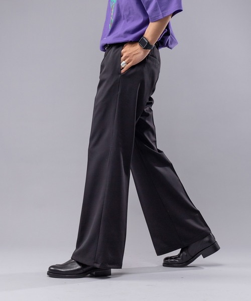 kutir（クティール）の「センタープレスワイドフレアパンツ（その他パンツ・メンズ・ブラック/レッド/グリーン/モカ・SMALL/MEDIUM/LARGE）」の14枚目の写真