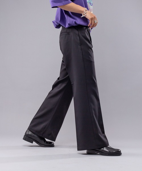 kutir（クティール）の「センタープレスワイドフレアパンツ（その他パンツ・メンズ・ブラック/レッド/グリーン/モカ・SMALL/MEDIUM/LARGE）」の10枚目の写真