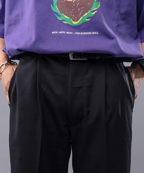 kutir（クティール）の「センタープレスワイドフレアパンツ（その他パンツ・メンズ・ブラック/レッド/グリーン/モカ・SMALL/MEDIUM/LARGE）」の6枚目の写真