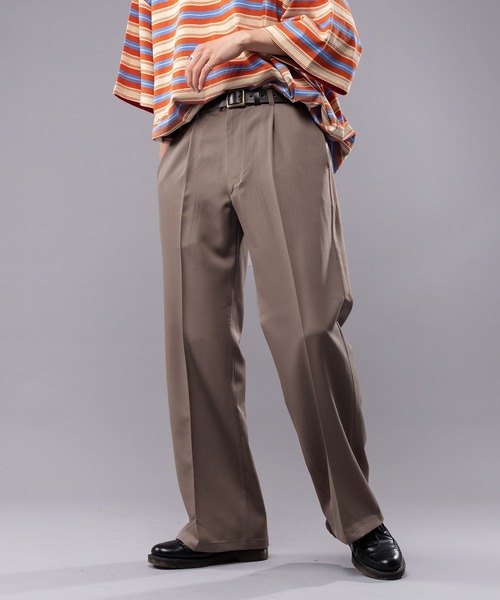 kutir（クティール）の「センタープレスワイドフレアパンツ（その他パンツ・メンズ・ブラック/レッド/グリーン/モカ・SMALL/MEDIUM/LARGE）」の7枚目の写真