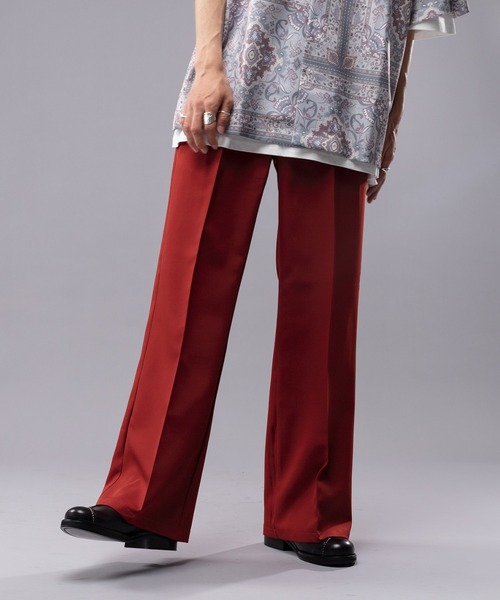 kutir（クティール）の「センタープレスワイドフレアパンツ（その他パンツ・メンズ・ブラック/レッド/グリーン/モカ・SMALL/MEDIUM/LARGE）」の13枚目の写真