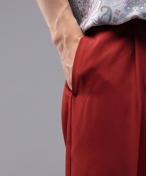 kutir（クティール）の「センタープレスワイドフレアパンツ（その他パンツ・メンズ・ブラック/レッド/グリーン/モカ・SMALL/MEDIUM/LARGE）」の22枚目の写真