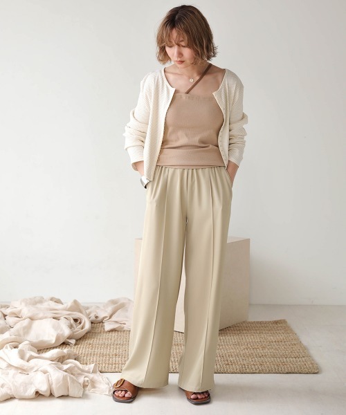 Bab(バブ)の「【WEB限定】アシンメトリーカップ付きキャミソール(キャミソール・レディース・ベージュ/ブラウン/ブラック・38)」の7枚目の写真