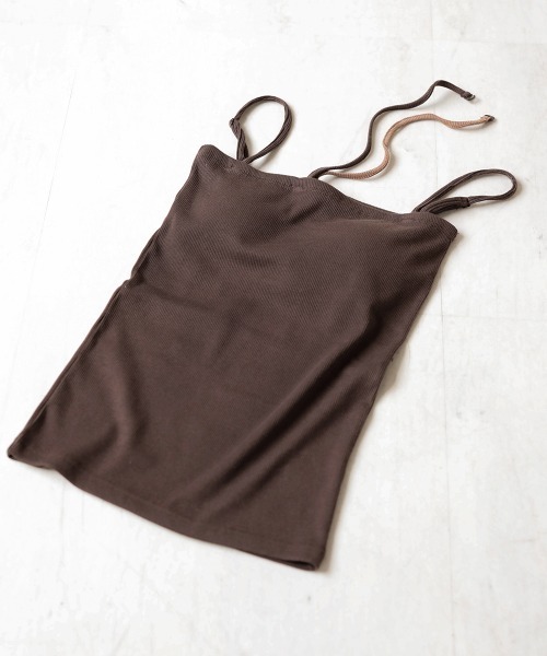 Bab(バブ)の「【WEB限定】アシンメトリーカップ付きキャミソール(キャミソール・レディース・ベージュ/ブラウン/ブラック・38)」の17枚目の写真
