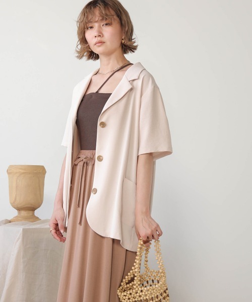 Bab(バブ)の「【WEB限定】アシンメトリーカップ付きキャミソール(キャミソール・レディース・ベージュ/ブラウン/ブラック・38)」の16枚目の写真