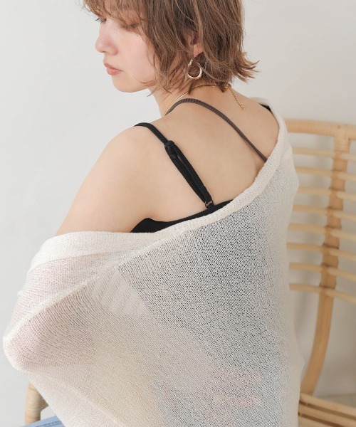 Bab(バブ)の「【WEB限定】アシンメトリーカップ付きキャミソール(キャミソール・レディース・ベージュ/ブラウン/ブラック・38)」の21枚目の写真