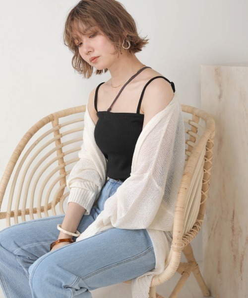 Bab(バブ)の「【WEB限定】アシンメトリーカップ付きキャミソール(キャミソール・レディース・ベージュ/ブラウン/ブラック・38)」の22枚目の写真