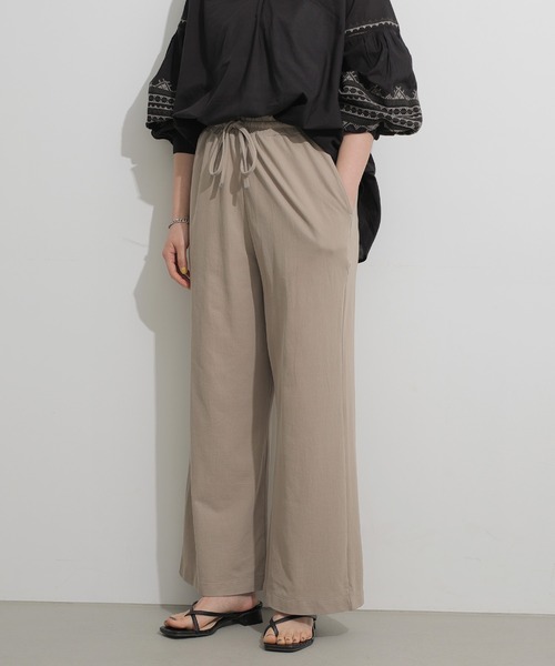 AMERICAN HOLIC(アメリカンホリック)の「カットツイルドロストイージーパンツ(その他パンツ・レディース・ブラック/ネイビー/モカ・M/L)」の1枚目の写真